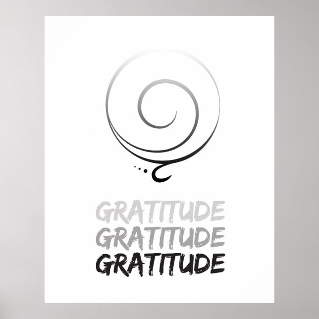 Poster Gratitude (Devant)