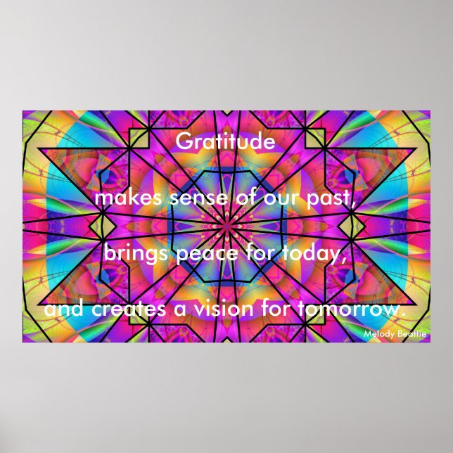 Poster "Gratitude Makes Sense" (Devant)