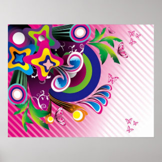 Poster Gratuit Magnifique Arrière - plan coloré Vector Gr