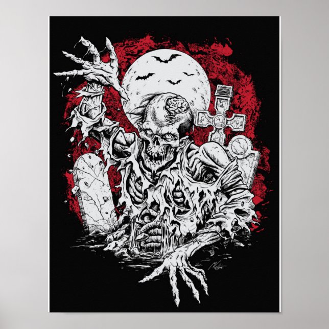 Poster Grave Zombie (Devant)