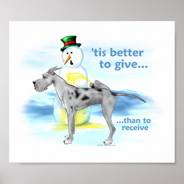 Poster Great Dane BTG Merle (Devant)