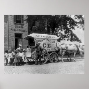 Poster Great Falls Ice Company, années 1890
