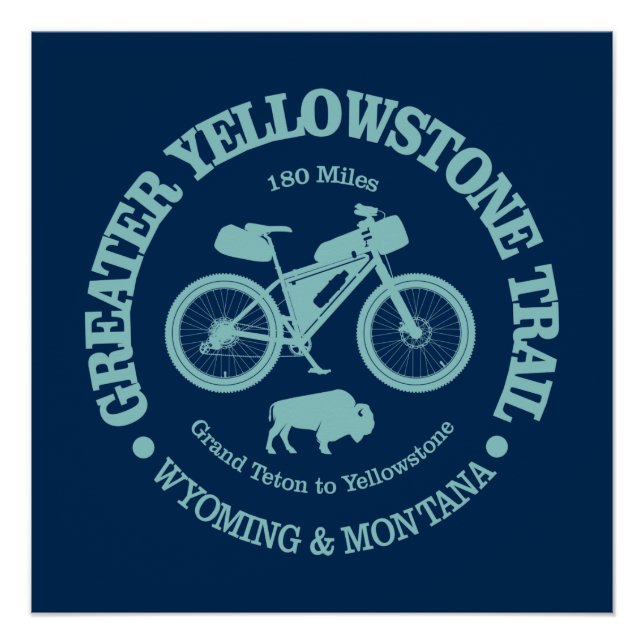 Poster Greater Yellowstone Trail (cycling) (Devant)