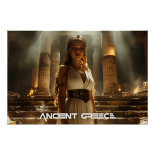 POSTER GRÈCE ANTIQUE - GREC
