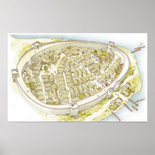 Poster Grèce. Polis