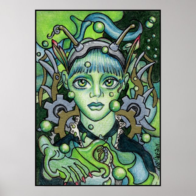Poster Green Fairy Steampunk (Devant)
