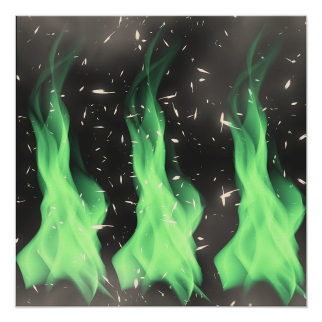 Poster Green flame (homonymie) (Devant)
