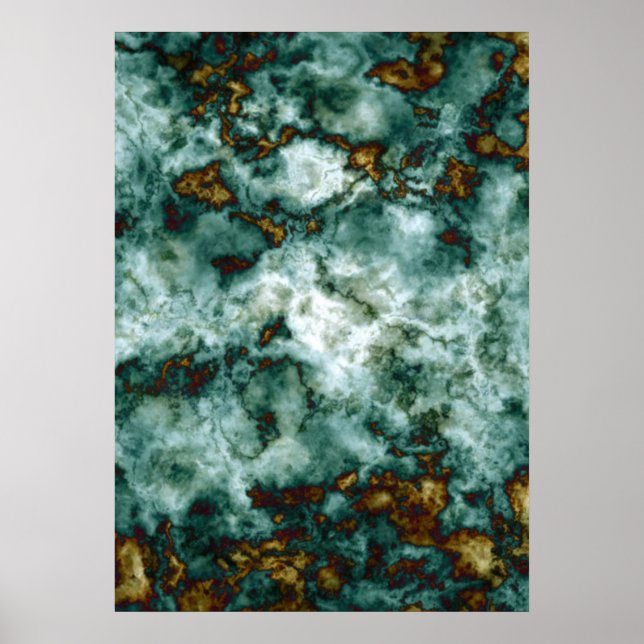 Poster Green Marble Texture (Devant)