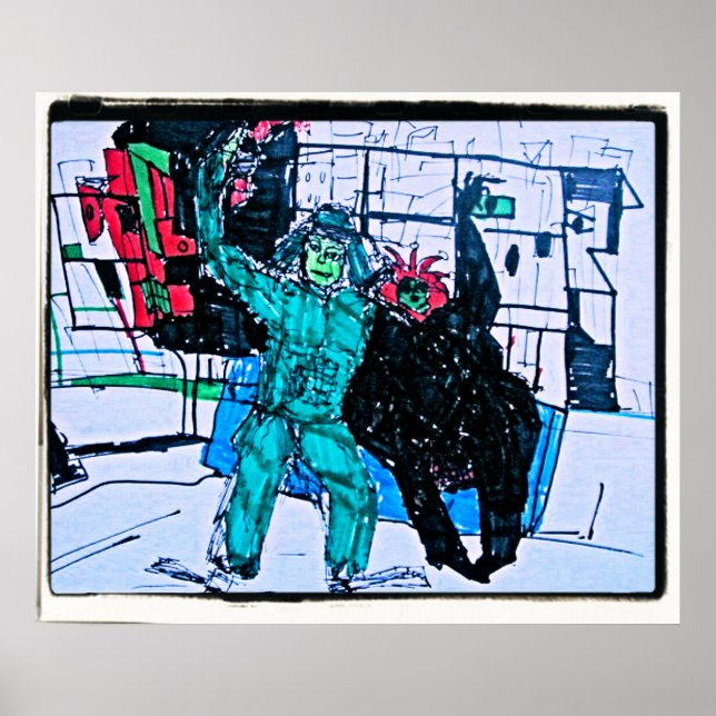 Poster green mr. (Devant)