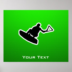 Poster Green Wakeboard