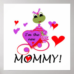 Poster Grenouille Nouveaux cadeaux maman