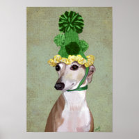 Greyhound en Casquette vert