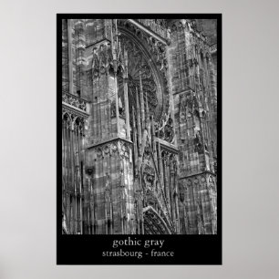 Poster gris gothique