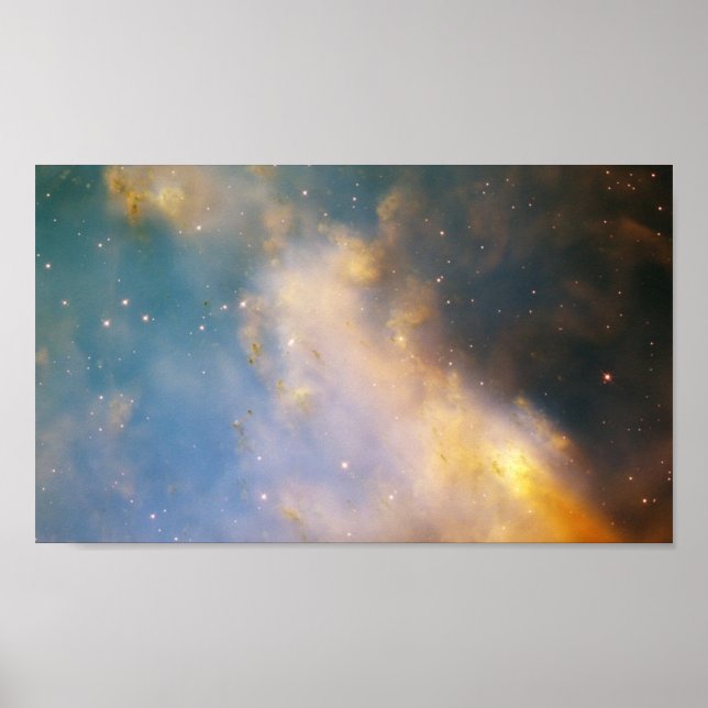 Poster Gros plan de M27, la Nebula de Dumbbell (Devant)