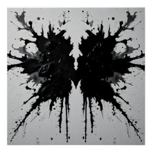 Poster Gros plan de Rorschach Inkblot