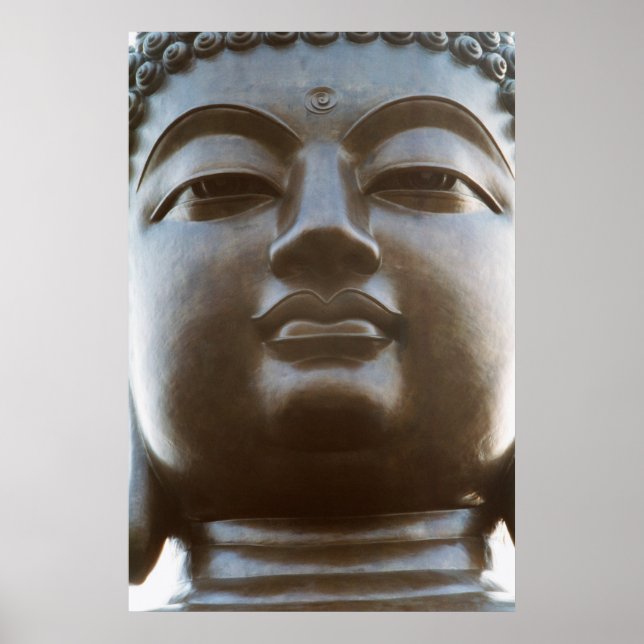 Poster Gros plan de statue de Bouddha (Devant)