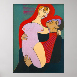 Poster Großes Liebespaar