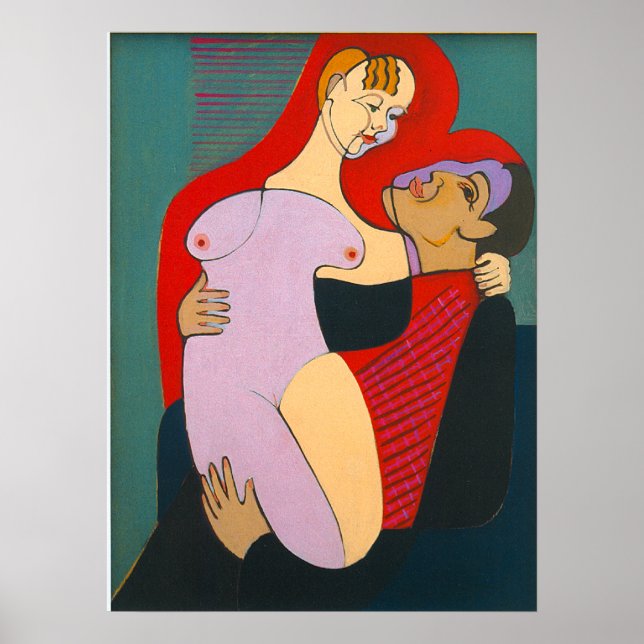 Poster Großes Liebespaar (Devant)