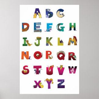 Poster Grotke Alphabet Cats
