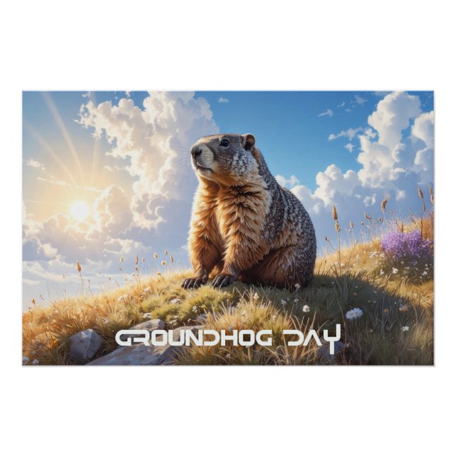 POSTER GROUNDHOG DAY (Devant)
