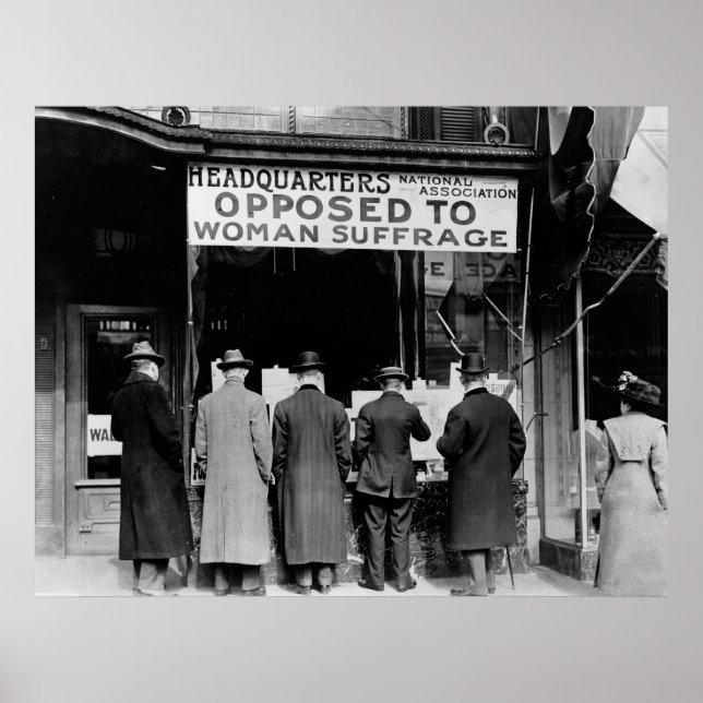 Poster Groupe de lutte contre le suffrage féminin, 1911 (Devant)