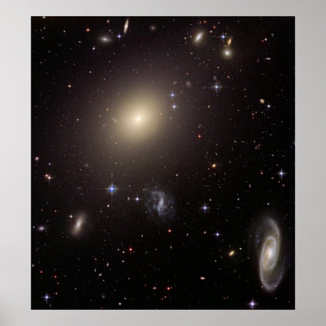 Poster Groupe Galaxy Abell S0740, (Devant)