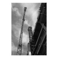 Grue et matériel de construction contrepoids photo