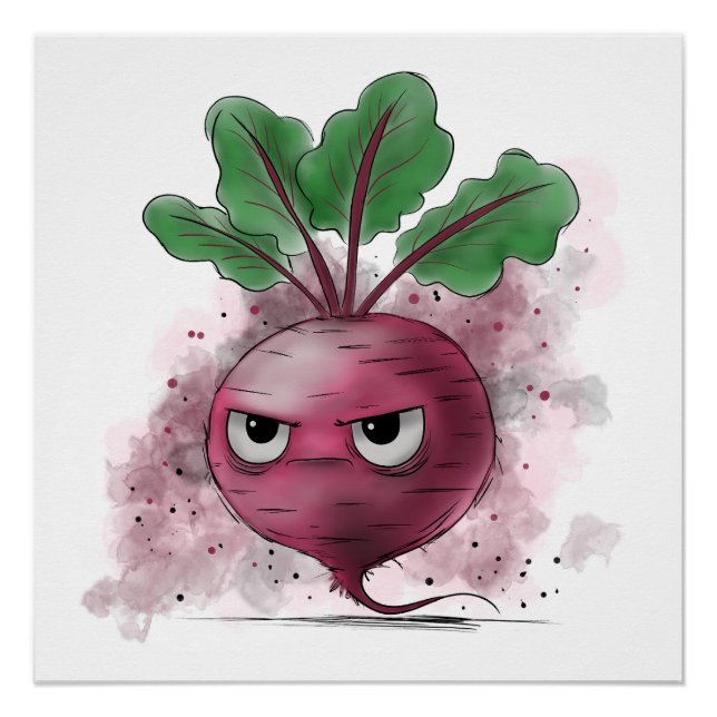 Poster Grumpy Beet (Devant)