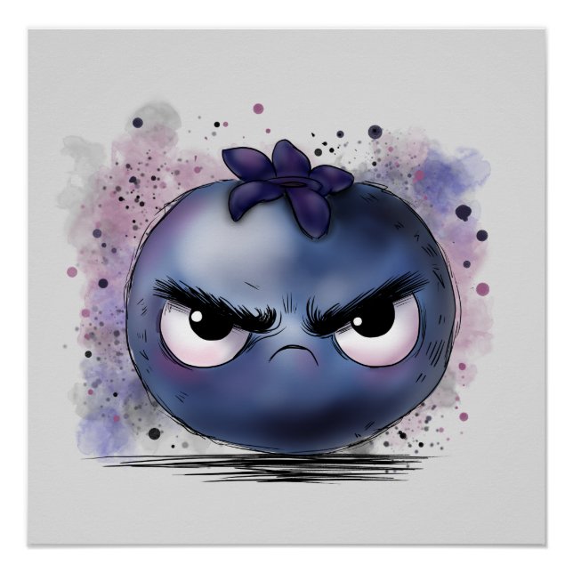 Poster Grumy Blueberry (Devant)