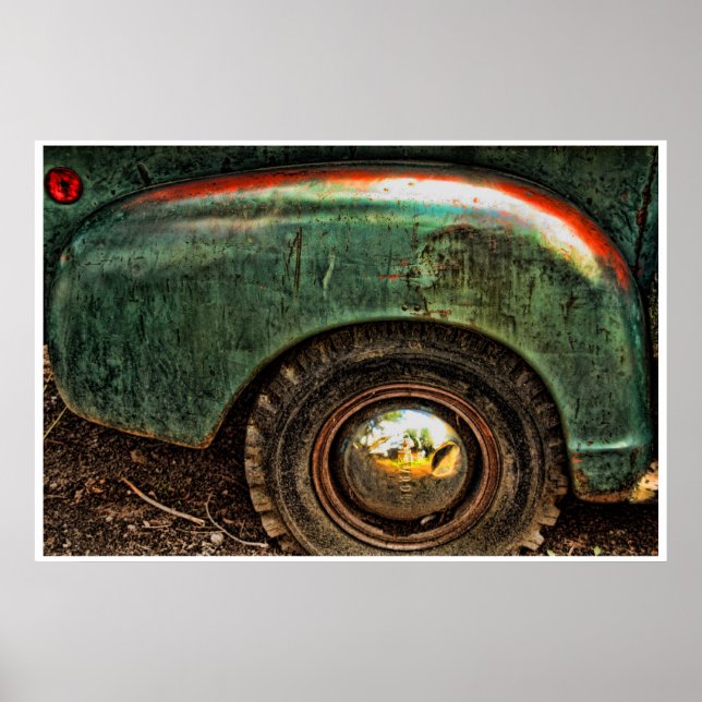 Poster - Grungy Old Truck (Devant)