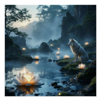 Poster Guardian of the Lotus Lake: Spirit Wolf's Watch