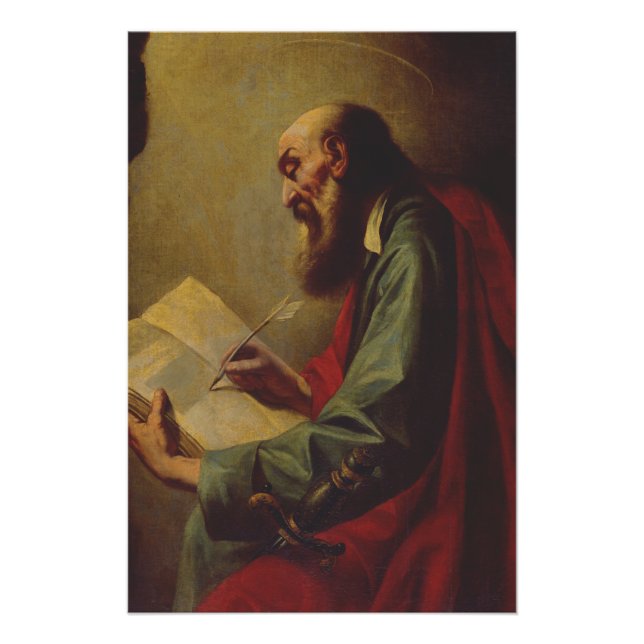 Poster Guercino Saint Paul the Apostle Fine Art (Devant)