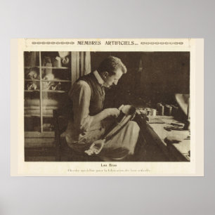 Poster Guerre mondiale 1, France, faisant la prosthétique