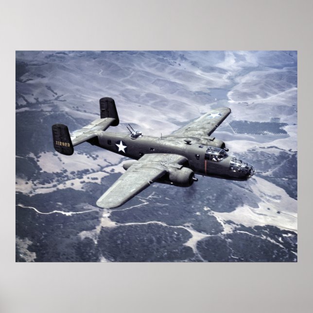 POSTER GUERRE MONDIALE 2 ÈRE B-25 BOMBRE - 1942 (Devant)