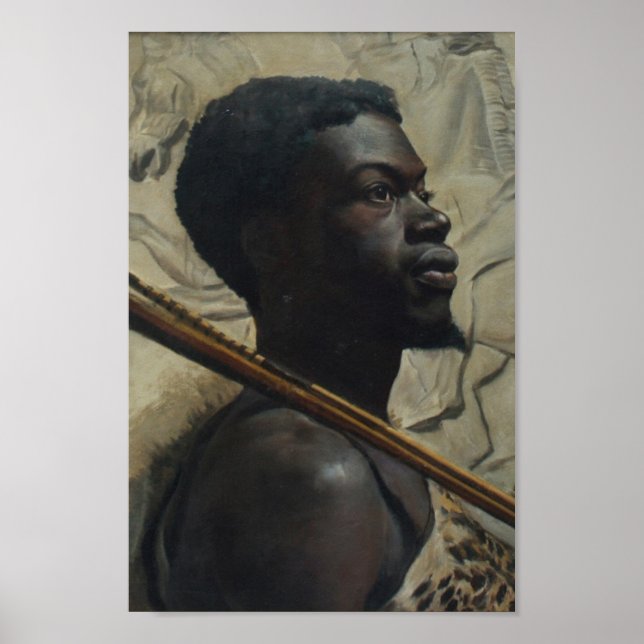 Poster Guerrier africain par Walter Scott Boyd (Devant)