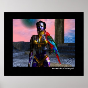 POSTER GUERRIÈRE CYBER NORA1