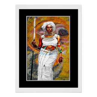 Poster Guerrière Féminine