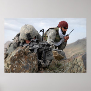 Poster Guerriers Cool des soldats afghans