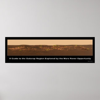 Poster Guide to Rock Outcrop Near Mars Rover Opportunity