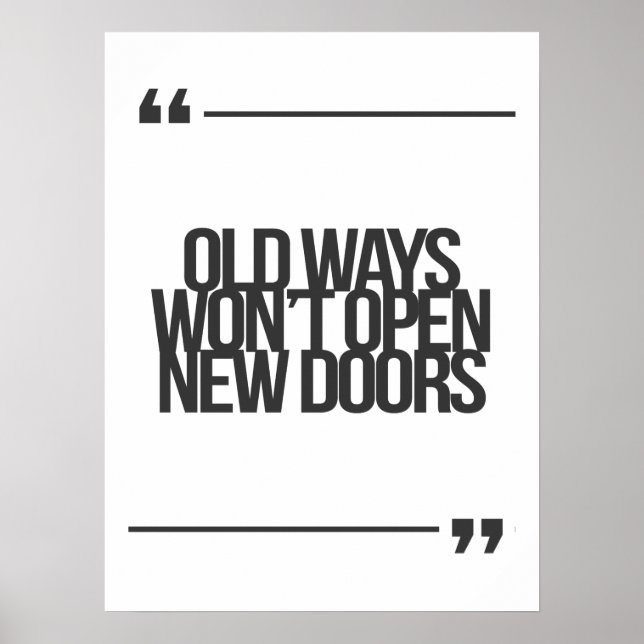 Poster Guillemets inspirants et motivants (Devant)