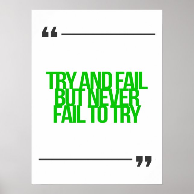 Poster Guillemets inspirants et motivants (Devant)