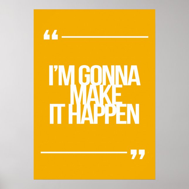 Poster Guillemets inspirants et motivants (Devant)