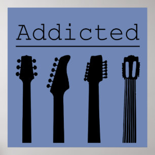 Poster Guitar addicted