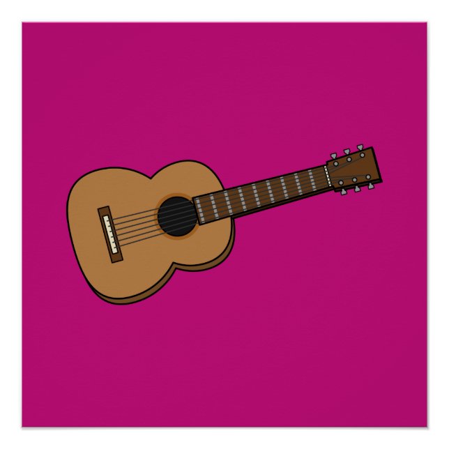 Poster Guitar Cartoon (Devant)