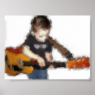 Poster Guitar Kid