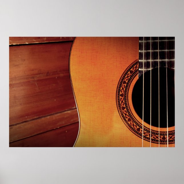 Poster Guitare acoustique (Devant)