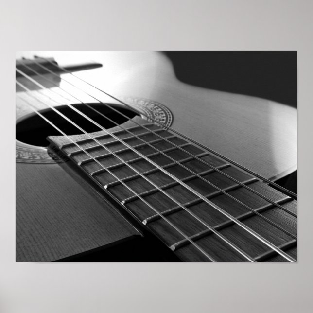 Poster Guitare acoustique. (Devant)