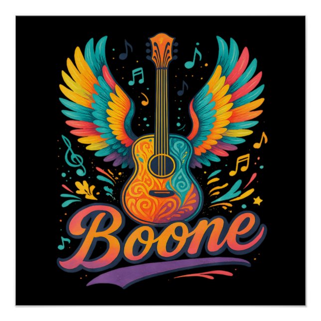 Poster Guitare Boone (Devant)