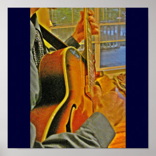 Poster Guitare de jazz