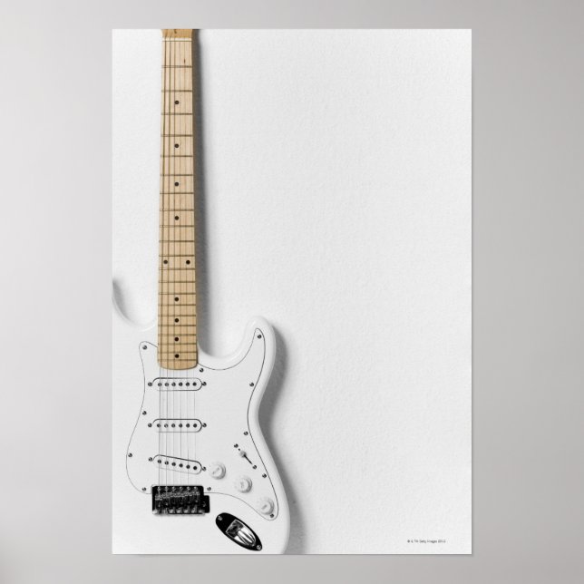 Poster Guitare électrique blanche 3 (Devant)